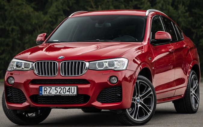bmw podkarpackie BMW X4 cena 124000 przebieg: 75000, rok produkcji 2015 z Brzozów